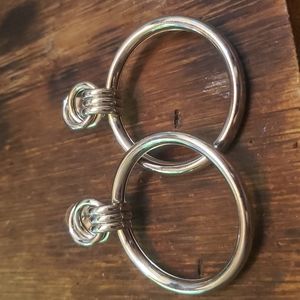 Silver hoops